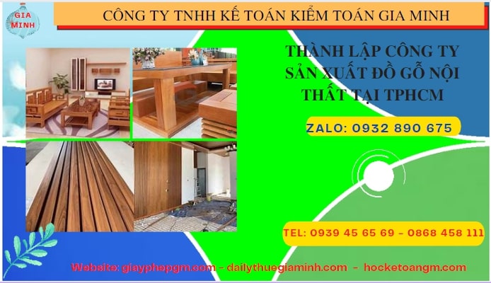 Thành lập công ty đồ gỗ nội thất tại Phú Thọ