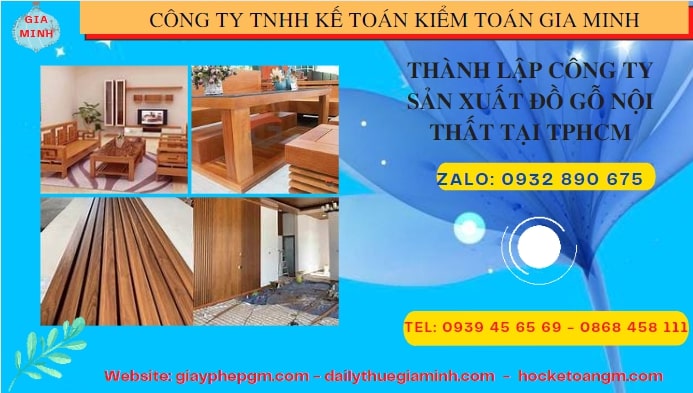 Thành lập công ty đồ gỗ nội thất tại Quảng Bình