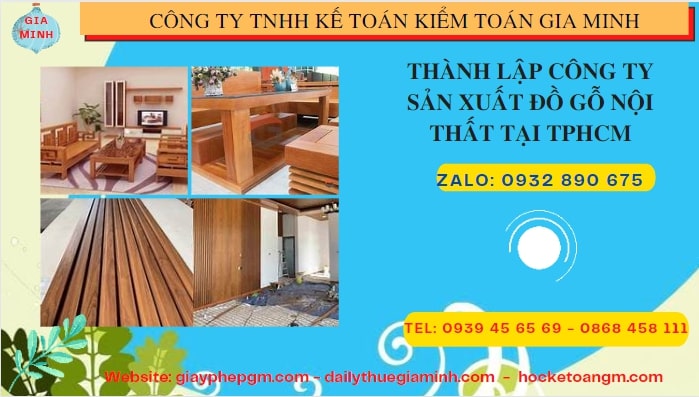 Thành lập công ty đồ gỗ nội thất tại Quảng Ngãi