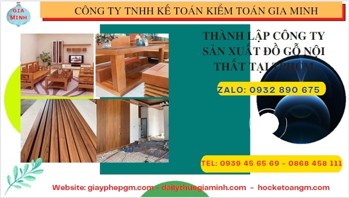 Thành lập công ty đồ gỗ nội thất tại Thái Bình