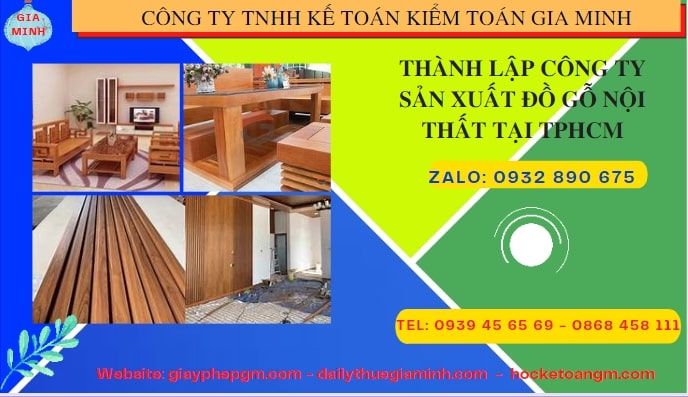 Thành lập công ty đồ gỗ nội thất tại Thái Nguyên
