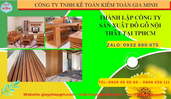 Thành lập công ty đồ gỗ nội thất tại Thừa Thiên Huế