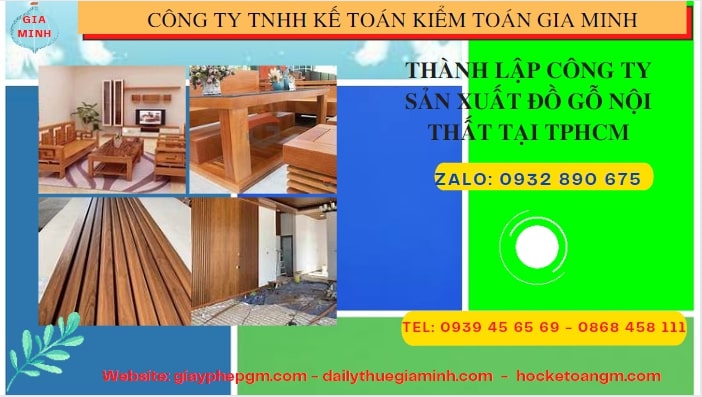 Thành lập công ty đồ gỗ nội thất tại Tuyên Quang