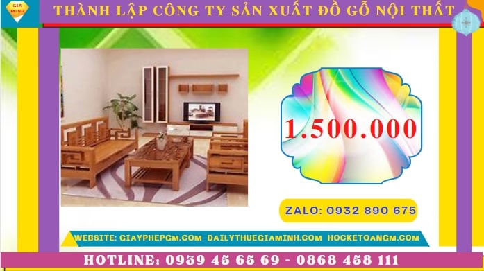 Thành lập công ty sản xuất đồ gỗ nội thất tại Bắc Ninh – Hướng dẫn chi tiết và trọn gói 5 Thành lập công ty sản xuất đồ gỗ nội thất tại Bắc Ninh hết bao nhiêu tiền