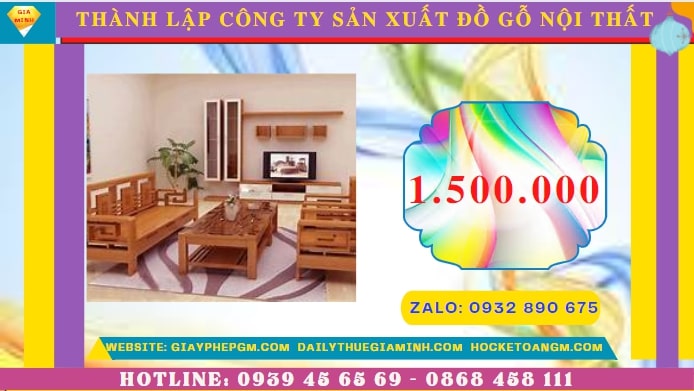 THÀNH LẬP CÔNG TY SẢN XUẤT ĐỒ GỖ NỘI THẤT TẠI NHA TRANG 5 Thành lập công ty sản xuất đồ gỗ nội thất tại Nha Trang hết bao nhiêu tiền