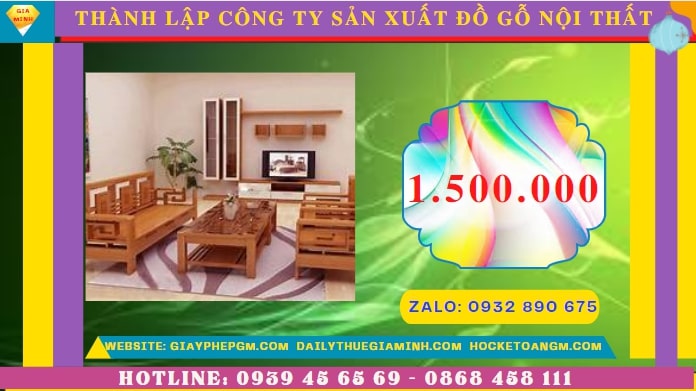 Thành lập công ty sản xuất đồ gỗ nội thất tại Quảng Ninh hết bao nhiêu tiền