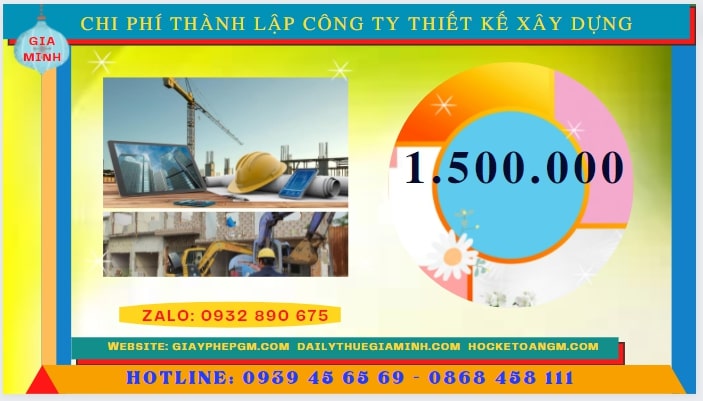 Thành lập công ty thiết kế xây dựng tại Bắc Kạn hết bao nhiêu tiền