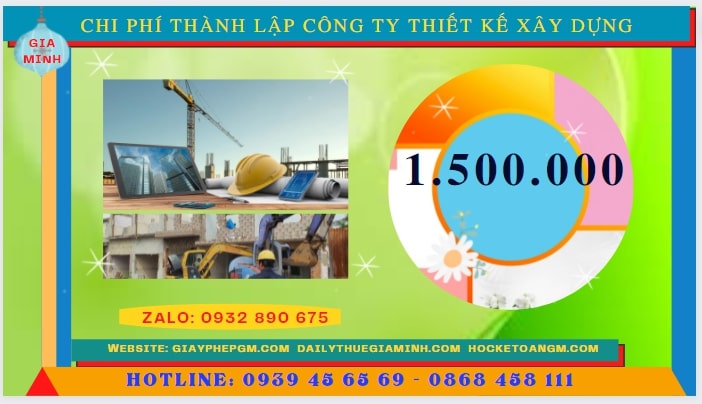 Thành lập công ty thiết kế xây dựng tại Bến Tre hết bao nhiêu tiền