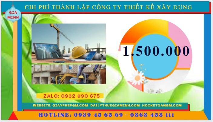 Thành lập công ty thiết kế xây dựng tại Bình Dương hết bao nhiêu tiền