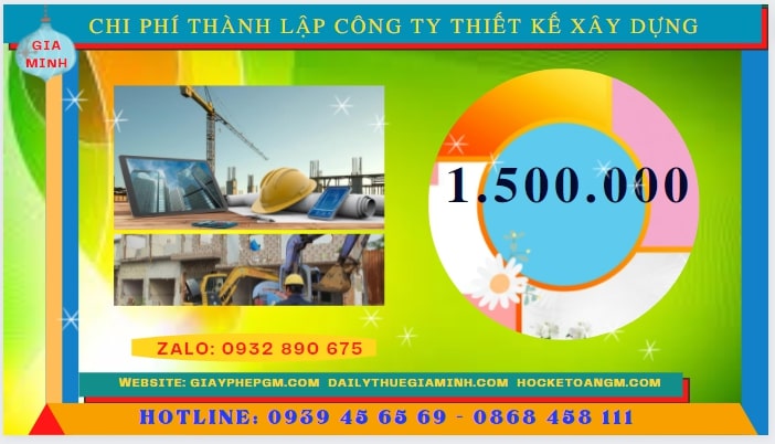 Thành lập công ty thiết kế xây dựng tại Hòa Bình hết bao nhiêu tiền