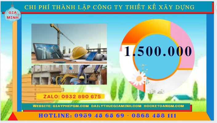Thành lập công ty thiết kế xây dựng tại Lai Châu hết bao nhiêu tiền