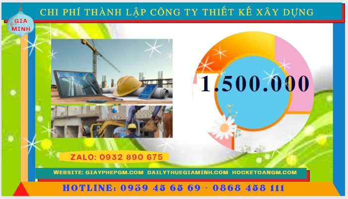 Thành lập công ty thiết kế xây dựng tại Thành Phố Huế hết bao nhiêu tiền