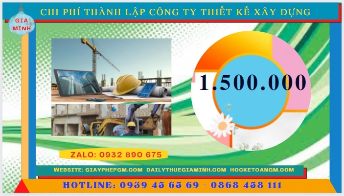 Thành lập công ty thiết kế xây dựng tại TP Hồ Chí Minh hết bao nhiêu tiền