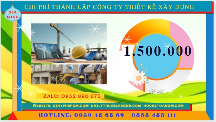 Thành lập công ty thiết kế xây dựng tại Tuyên Quang hết bao nhiêu tiền