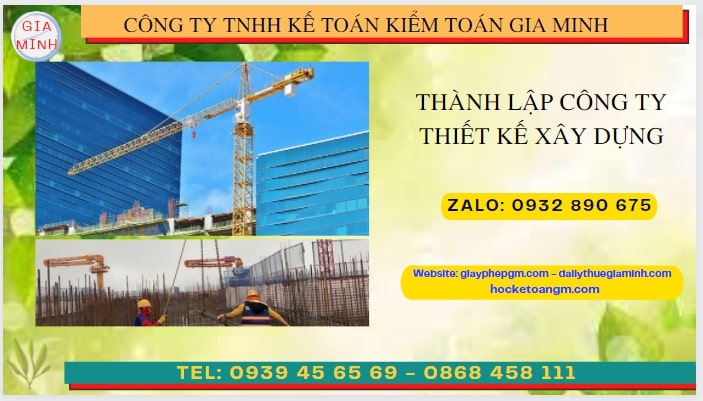 Thành lập công ty xây dựng ở TP Hồ Chí Minh