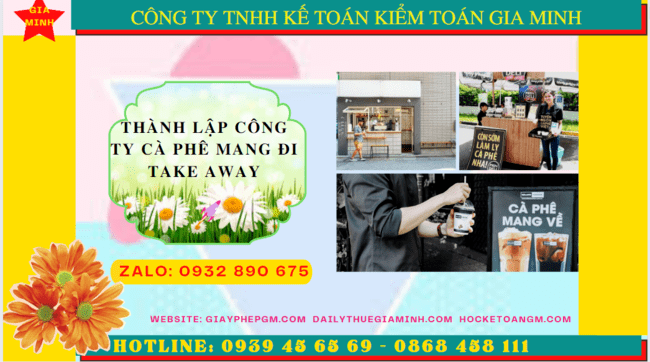 Thành lập công ty cà phê mang đi take away 4 Thành lập doanh nghiệp cà phê mang đi take away