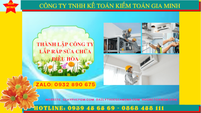 THÀNH LẬP CÔNG TY LẮP RÁP SỬA CHỮA ĐIỀU HÒA TẠI ĐẮK LẮK 4 Thành lập doanh nghiệp lắp ráp sửa chữa điều hòa tại Đắk Lắk