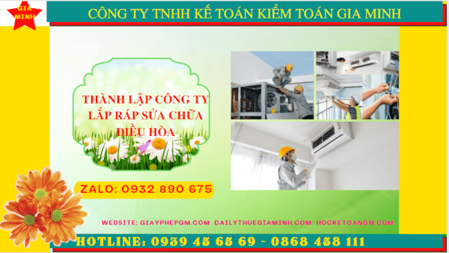 Thành lập công ty lắp ráp sửa chữa điều hòa tại Đồng Tháp – Hướng dẫn A-Z, thủ tục đơn giản 4 Thành lập doanh nghiệp lắp ráp sửa chữa điều hòa tại Đồng Tháp