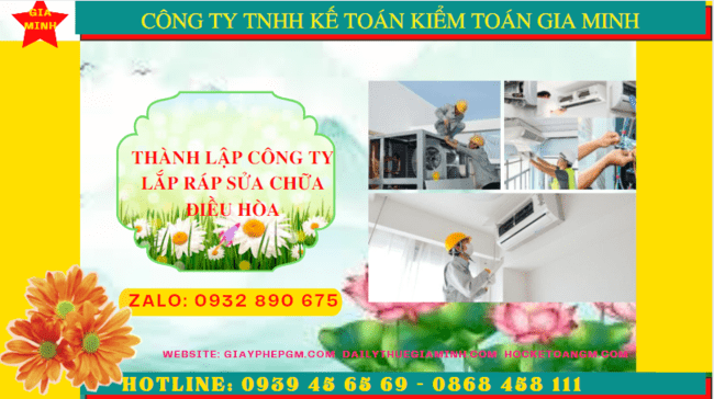 THÀNH LẬP CÔNG TY LẮP RÁP SỬA CHỮA ĐIỀU HÒA TẠI GIA LAI 4 Thành lập doanh nghiệp lắp ráp sửa chữa điều hòa tại Gia Lai