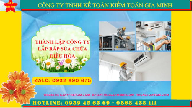 Dịch Vụ Thành Lập Công Ty Lắp Ráp, Sửa Chữa Điều Hòa Tại Hà Giang – Hướng Dẫn Chi Tiết 4 Thành lập doanh nghiệp lắp ráp sửa chữa điều hòa tại Hà Giang