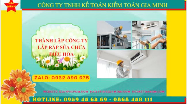Thành lập công ty lắp ráp sửa chữa điều hòa tại kon tum 4 Thành lập doanh nghiệp lắp ráp sửa chữa điều hòa tại Kon Tum