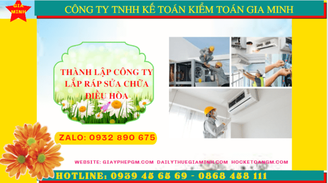 Thành lập công ty lắp ráp sửa chữa điều hòa tại lạng sơn 4 Thành lập doanh nghiệp lắp ráp sửa chữa điều hòa tại Lạng Sơn