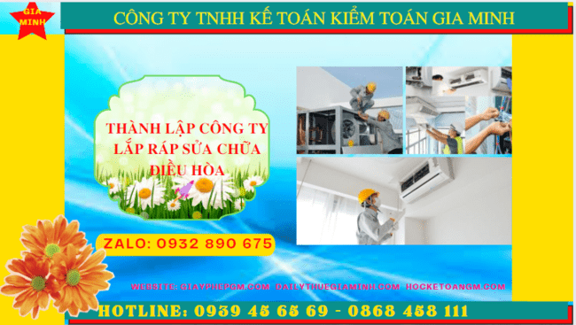 THÀNH LẬP CÔNG TY LẮP RÁP SỬA CHỮA ĐIỀU HÒA TẠI NHA TRANG 4 Thành lập doanh nghiệp lắp ráp sửa chữa điều hòa tại Nha Trang