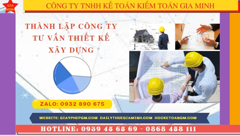 Thành lập doanh nghiệp tư vấn thiết kế xây dựng tại Thành Phố Hồ Chí Minh