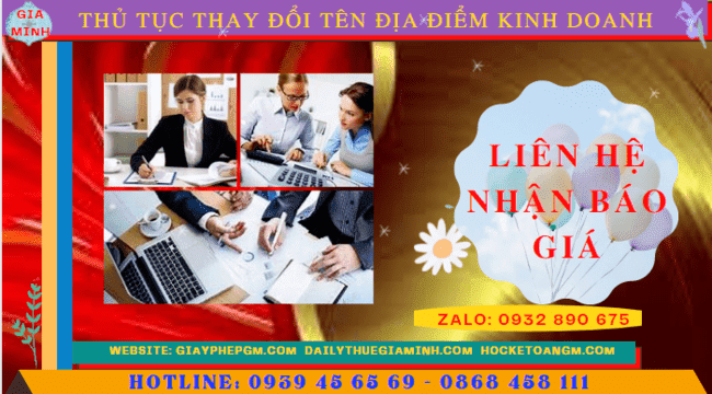 THỦ TỤC THAY ĐỔI TÊN ĐỊA ĐIỂM KINH DOANH TẠI KON TUM 5 Thay đổi tên địa điểm kinh doanh doanh hết bao nhiêu tiền tại Kon Tum