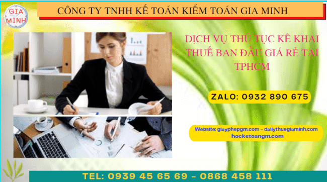 Thủ tục khai thuế ban đầu cho doanh nghiệp mới thành lập tại Bà Rịa Vũng Tàu