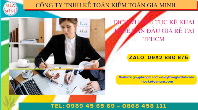 Thủ tục khai thuế ban đầu cho doanh nghiệp mới thành lập tại Bạc Liêu