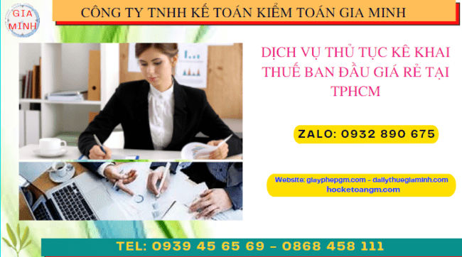 Thủ tục khai thuế ban đầu cho doanh nghiệp mới thành lập tại Cao Bằng