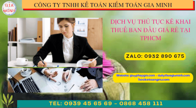Thủ tục khai thuế ban đầu cho doanh nghiệp mới thành lập tại Hà Nội