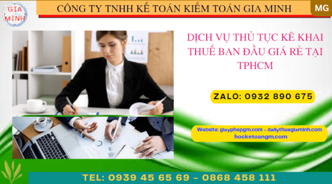 Thủ tục khai thuế ban đầu cho doanh nghiệp mới thành lập tại Hà Tĩnh