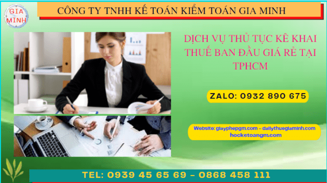 Thủ tục khai thuế ban đầu cho doanh nghiệp mới thành lập tại Long An