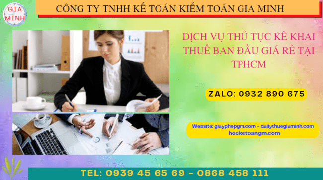 Thủ tục khai thuế ban đầu cho doanh nghiệp mới thành lập tại Nam Định