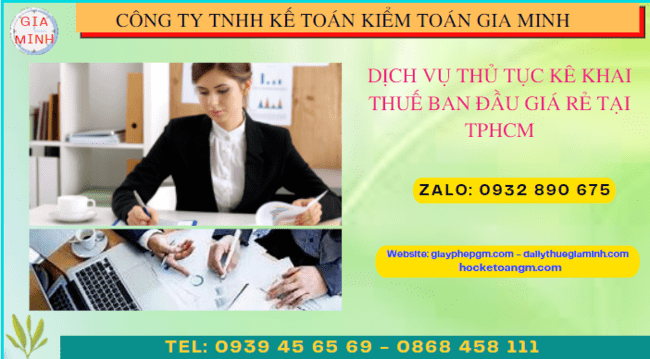 Thủ tục khai thuế ban đầu cho doanh nghiệp mới thành lập tại Thái Nguyên