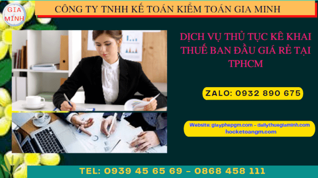 Thủ tục khai thuế ban đầu cho doanh nghiệp mới thành lập tại Quận Ninh Kiều