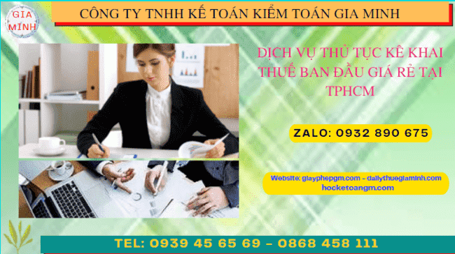 Thủ tục khai thuế ban đầu cho doanh nghiệp mới thành lập tại Vũng Tàu