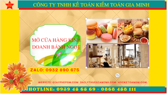 THỦ TỤC MỞ CỬA HÀNG KINH DOANH BÁNH NGỌT 6 giayphepgm.com thu tuc mo cua hang banh ngot can chuan bi nhung gi