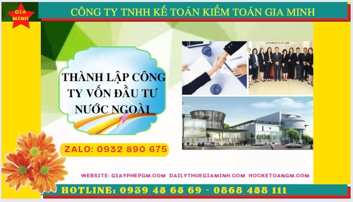 Thủ tục thành lập công ty có vốn đầu tư nước ngoài tại TPHCM