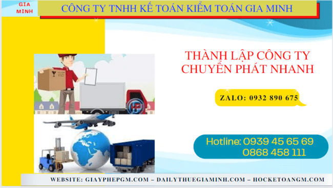 Thành lập công ty chuyển phát nhanh tại thành phố huế 6 Thủ tục điều kiện thành lập công ty chuyển phát nhanh tại Thành Phố Huế