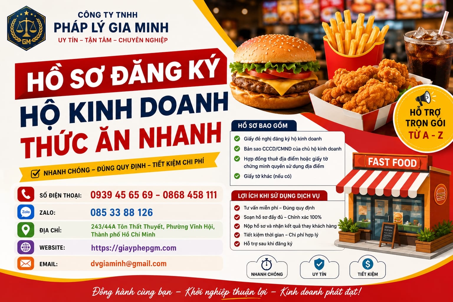 Hướng dẫn mở cửa hàng kinh doanh thức ăn nhanh tại Khánh Hòa 8 Hồ sơ đăng ký hộ kinh doanh cá thể tại Khánh Hòa