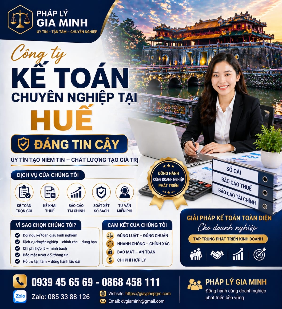 Kế toán thuế trọn gói tại Huế đúng luật