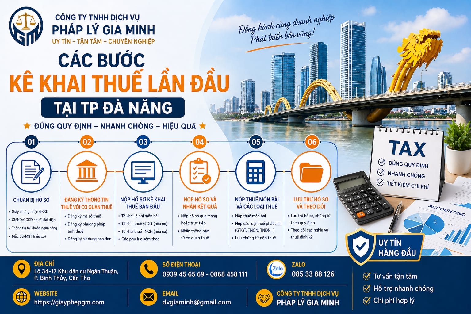 Kế toán thuế tại Đà Nẵng hỗ trợ doanh nghiệp