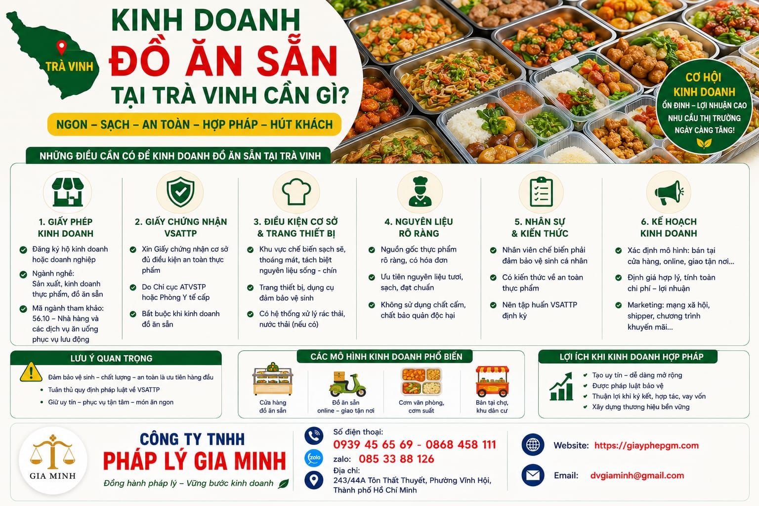 MỞ CỬA HÀNG BÁN ĐỒ ĂN SẴN TẠI TRÀ VINH – HƯỚNG DẪN CHI TIẾT TỪ A-Z 6 Kinh doanh đồ ăn sẵn tại Trà Vinh cần gì