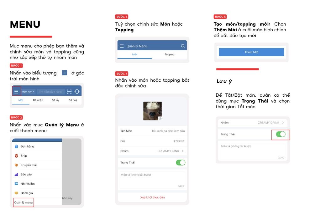 menu cai dat thuc don