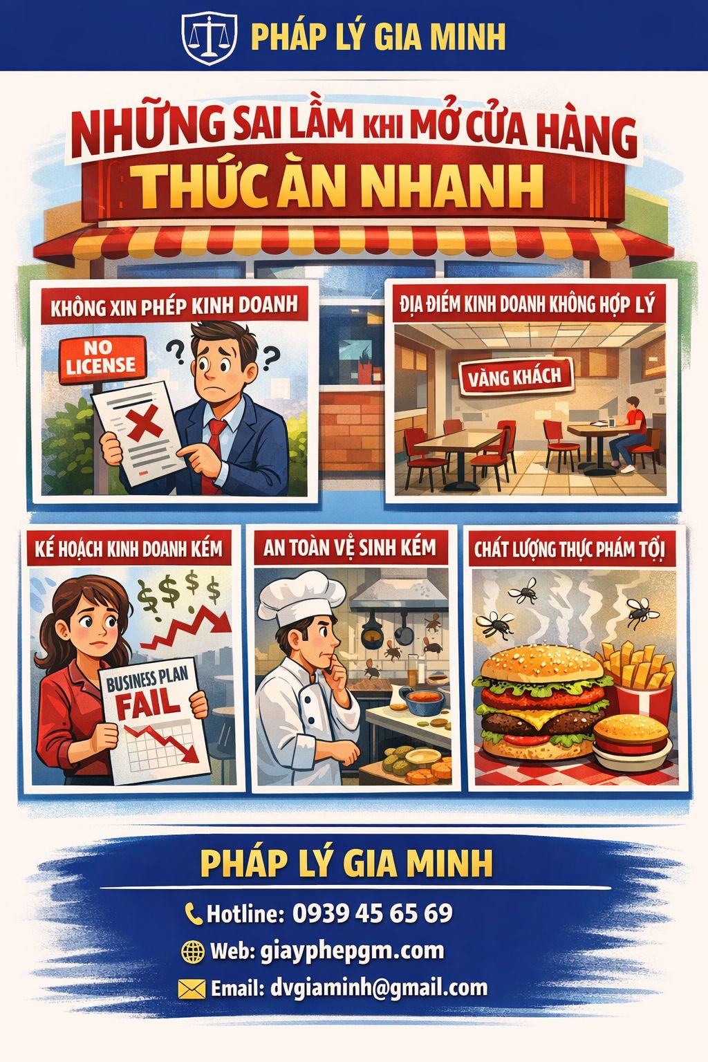 Mở cửa hàng kinh doanh thức ăn nhanh tại Bạc Liêu
