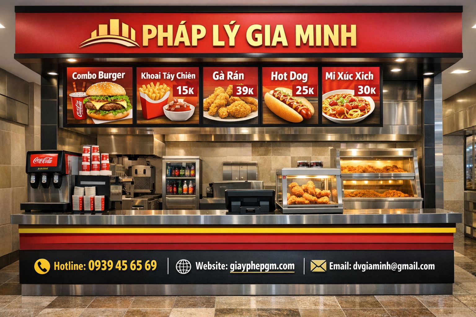 Mở cửa hàng kinh doanh thức ăn nhanh tại Bình Thuận cần những gì? 4 Mở cửa hàng kinh doanh thức ăn nhanh tại Bình Thuận