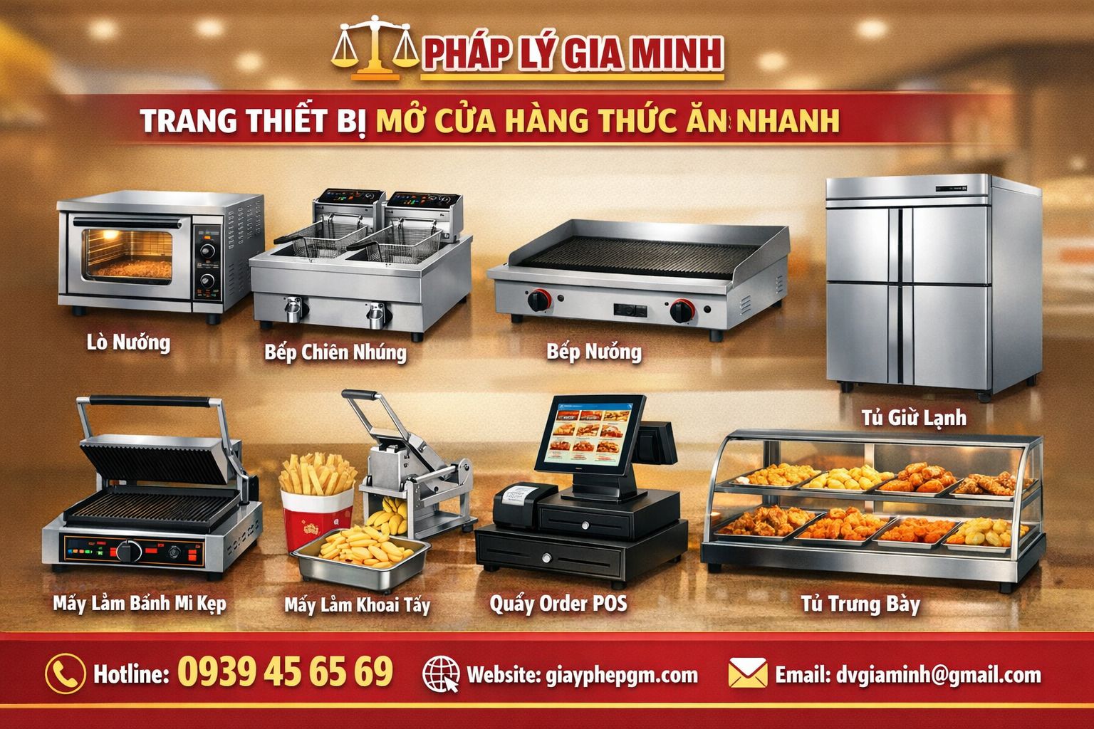 Mở cửa hàng kinh doanh thức ăn nhanh tại Cà Mau
